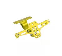 Soporte De Matrícula Trasera Modificado para Motocicleta Msx Soporte De Matrícula Ajustable Soporte De Matrícula Soporte De Aleación De Aluminio CNC Soportes de matrículas para Moto(Yellow)