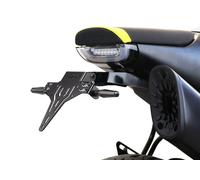 Soporte de matrículas PROTECH con recubrimiento en polvo de acero inoxidable negro, negro