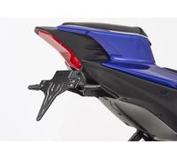 Soporte de matrículas PROTECH con recubrimiento en polvo de acero inoxidable negro, negro