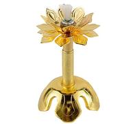 Soporte De Mecha De Lotus, Soporte De Mecha De Seguridad Retráctil, Utensilios Budistas Domésticos For Buda Lámpara De Mecha De Mantequilla De Mantequilla De Buda