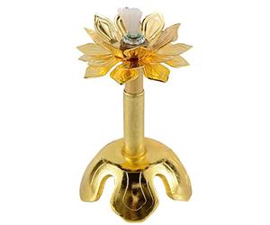 Soporte De Mecha De Lotus, Soporte De Mecha De Seguridad Retráctil, Utensilios Budistas Domésticos For Buda Lámpara De Mecha De Mantequilla De Mantequilla De Buda