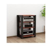 Soporte de medios AV ajustable, estantes de almacenamiento de CD, reproductor de discos estéreo, gabinete de rack de audio moderno