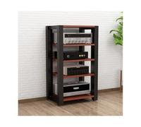 Soporte de medios AV ajustable, estantes de almacenamiento de CD, reproductor de discos estéreo, gabinete de rack de audio moderno