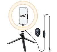 Soporte de Mesa (50 cm) Anillo de Luz LED + Control Bluetooth - COOL
