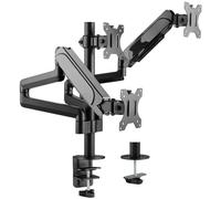 Soporte de Mesa Abatible para 3 Monitores 17~27 (Negro) - EQUIP