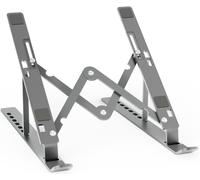 Soporte de Mesa Ajustable para Computadora y Tablet (Gris) - AISENS