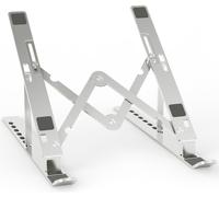 Soporte de Mesa Ajustable para Computadora y Tablet (Plata) - AISENS