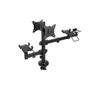 Soporte de Mesa Ajustable - TOOQ - TQPM0002 - 2 Pantallas 17-32" - Impresora - Terminal con Lector