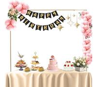 Soporte De Mesa Con Abrazaderas - De Metal Ajustable De 98.43 Pulgadas Sobre La Mesa, Soporte Decorativo Versátil Para Guirnaldas De Flores Y Globos | Boda, Cumpleaños Navidad
