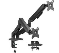 Soporte de Mesa AISENS DT32TSR-357 Contrapeso 2 Monitores 17-32″ Brazo Articulado Negro