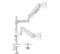 Soporte de Mesa con Contrapeso para 2 Monitores Aisens DT32TSR-441/ Giratorio/ Inclinable/ hasta 9kg