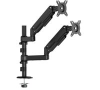 AISENS - DT32TSR-453 - Soporte DE Mesa Eco CONTRAPESO Giratorio E INCLINABLE para Monitor/TV 9KG (3 PIVOTES, 2 Brazos) DE 17-32, Negro