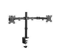 Soporte de mesa dual para 2 monitores LCD LED VESA 75 100 modelo de HALTERUNGSPROFI Office-414 (2 monitores horizontal)