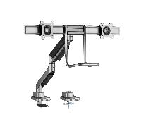 Equip Soporte de sobremesa para dos monitores de 17"-32
