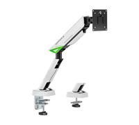 Soporte de Mesa Gaming Aisens DT49TSR-343 Blanco Contrapeso Giratorio Inclinable hasta 16kg 49"
