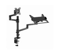 SOPORTE DE MESA GEMBIRD AJUSTABLE BRAZO PARA MONITOR Y BANDEJA PARA PORTÁTIL