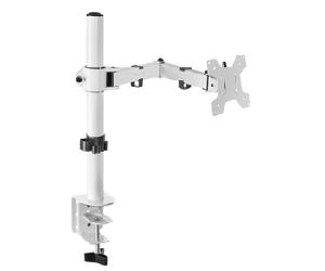 SOPORTE DE MESA MARS GAMING MARM1 PARA 1 PANTALLA DE 13" A 32" MAX 8KG VESA 75x75 Y VESA 100x100 COLOR BLANCO MARM1W