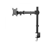 NOX XTREME PRODUCTS Soporte Monitor 13″/27" -NXLITESNGLSTAND- gestion cableado, Brazos articulados, Compatible VESA 75/100, Abrazadera de Escritorio, Ajuste 3D, Negro