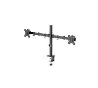 Soporte de mesa para 2 pantallas - HAMA - 35" (88,9 cm) - Negro - Ajustable en altura - Giratorio e inclinable