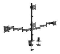 Soporte de Mesa para 4 Monitores y TV Aisens DT27TSR-379/ Giratorio/ Inclinable/ hasta 8kg