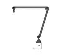 Soporte de Mesa para micrófono, Brazo de micrófono de Ajuste Libre de 360°, Soporte de micrófono de Escritorio para cámara en de 11 Libras y Adaptador de Rosca
