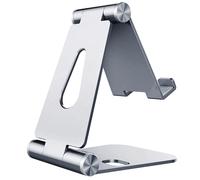 Soporte de Mesa Regulable M para Smartphones/Tablets (Plata) - AISENS