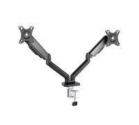 TooQ Soporte de mesa DB5132TNR-B para 2 monitores 17-32" giratorio e inclinable Negro hasta 9 kg