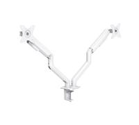 Soporte de Mesa Tooq Doble Tilt e GiRatónrio c/mola 17" a 32" Max. 9Kg Blanco