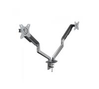 SOPORTE MESA TOOQ 2 PANTALLAS 17"-32" GRIS/NEGRO