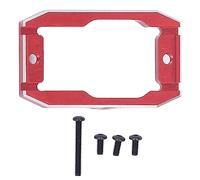 Soporte de Metal ligero de aleación de montaje Servo de aluminio Control de dirección de coche RC para Traxxas 1/18 TRX4M (Rojo)