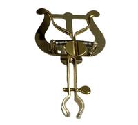 Soporte de metal multiusos, diseño de pinza seguro para instrumentos de viento metálico, actuaciones de bandas y muestras al aire libre, pinza para instrumentos de viento metálico