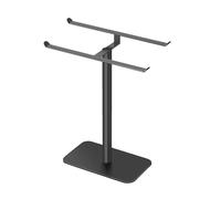 Soporte de metal negro para exhibición de collares, soporte de joyería de doble capa, soporte de acero inoxidable para collares, accesorios de diseñadores