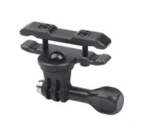 Soporte de metal para asiento de bicicleta para cámaras de acción, accesorio de montaje de larga duración compatible con DJI para Osmo Action 6, para Insta360, soporte compacto de aleación de aluminio