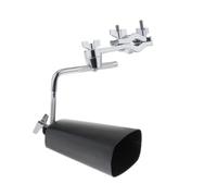 Soporte de metal para cencerro en L, abrazadera ajustable para cencerros con accesorios de instrumentos musicales