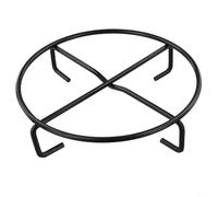 Soporte de metal para cocinar al aire libre, soporte de parrilla de fogata resistente al calor de 7.8 pulgadas de diámetro, para ollas y hervidores