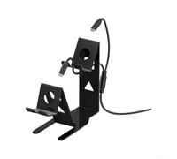 Soporte de metal para controlador de vapor 2 - Pantalla de dos pisos con gestión de cables, diseño que ahorra espacio para escritorio, almacenamiento robusto para