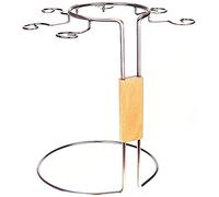 Soporte de metal para copas de vino, soporte para decantador, soporte para copas de vino con 6 ganchos, color cobre, decoración creativa, color cobre, metal, copa de vino