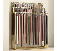 Soporte de metal para corbatas, moderno colgador de suelo para bufandas y corbatas, elegante cinturón, ahorro de espacio, solución de almacenamiento, perfecta para uso doméstico o minorista