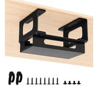 Soporte de metal para debajo de la mesa compatible con CalDigit TS4 / TS3 Plus / TS5 Dock + fuente de alimentación cable de carga Soporte ajustable para estación de acoplamiento CalDigit Thunderbolt 4