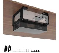 Soporte de metal para debajo del escritorio compatible con CalDigit TS4/TS3 Plus/TS5 Dock+ Power Bricks Soporte ajustable debajo del escritorio para Thunderbolt 4/3/5 soporte de montaje de estación de