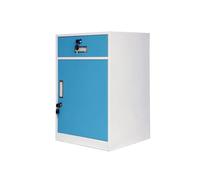 Soporte de metal para documentos con cerradura, caja de almacenamiento de acero impermeable para documentos del hogar y la oficina, incluye cajón y puerta para un fácil acceso
