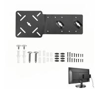 Soporte de metal para estación de acoplamiento Dell WD19 y WD22TB4 - Placa de montaje resistente, diseño que ahorra espacio, organizador de escritorio, color negro