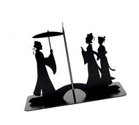 Soporte de metal para libros, diseño elegante para libros, álbumes, libros de cocina y cuadernos, sujetalibros decorativos, soporte creativo para libros