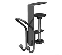 Soporte de metal para medias con ganchos dobles ajustables para chimenea, construcción resistente que soporta medias y mantiene la decoración organizada (gris)