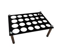 Soporte de Metal para Moldes de - Base de 24 Agujeros | Soporte de Silicona con Cuatro Patas para Manualidades | Herramienta de Resina para Adultos y Estudio