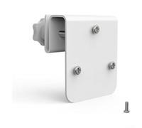 Soporte de metal para montaje en canalón para eufy Security S340 E42 E30, soporte blanco para cámara de seguridad solar, instalación resistente a la intemperie