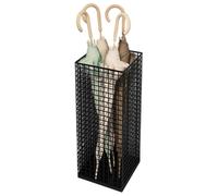 Soporte de metal para paraguas, organizador de almacenamiento para paraguas, gran capacidad, resistente al óxido, para entrada, bastones, bastones, diseño moderno independiente para el hogar, la