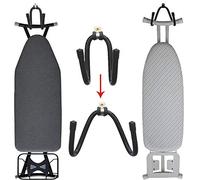 Soporte de metal para tabla de planchar, soporte de pared, organizador de almacenamiento, estante ajustable, apto para todas las tablas de planchar, para lavandería, cuarto de servicio, garaje