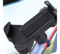 Soporte de metal para teléfono de bicicleta a prueba de golpes para MTB | Para abrazadera de liberación rápida, instalación sin herramientas, ajuste de manillar de 15-40 mm, tornillo seguro