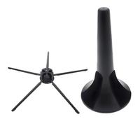 Soporte de metal para trompeta, base estable de 5 patas, 7.48 x 3.94 x 3.94 pulgadas, soportes plegables para instrumentos musicales, soporte portátil para trompeta con pies antideslizantes